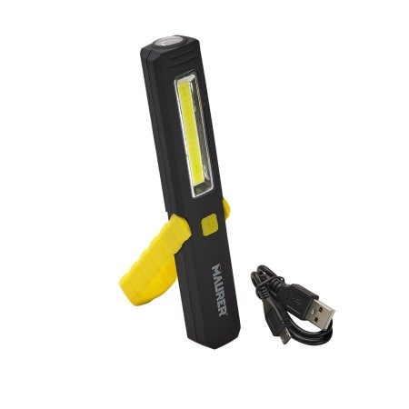 LINTERNA LED RECARGABLE CON GANCHO E IMAN / 200 - 60 LUMENES