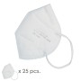 MASCARILLA FFP2 PLEGABLE BLANCA CAJA 25 UNIDADES (ENVASADAS INDIVIDUALMENTE)