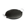 PLANCHA HIERRO FUNDIDO ESMALTADA REDONDA Ø 32 CM.