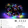 GUINALDA LUCES NAVIDAD 500 LEDS MULTICOLOR. LUZ NAVIDAD INTERIORES Y EXTERIORES IP44