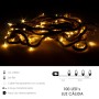GUIRNALDA LUCES NAVIDAD LED CUERDA 100 MICROLED BLANCO CALIDO LUZ NAVIDAD INTERIORES Y EXTERIORES IP44