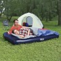 COLCHON CAMPING INFLABLE DOBLE CON BOMBA DE PIE INTEGRADA 191X137X28 CM.
