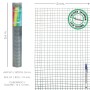 MALLA ELECTROSOLDADA LIGERA GALVANIZADA 13X13 ALTO 60 CM. ROLLO 10 METROS USO DOMESTICO