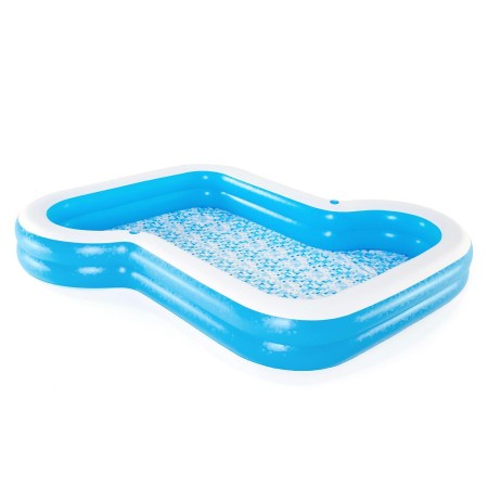 PISCINA INFLABLE 305X274X46 CM. CON 2 REPOSAVASOS, ESTAMPADO DISEÑO MOSAICO