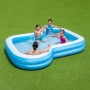 PISCINA INFLABLE 305X274X46 CM. CON 2 REPOSAVASOS, ESTAMPADO DISEÑO MOSAICO
