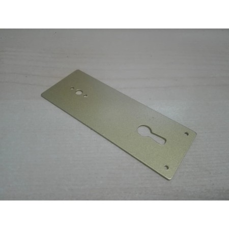 PLACA BOCALLAVE DORADA 80X30 ESTAMP