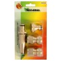 SET RIEGO 4 PIEZAS PARA MANGUERAS 1/2 FABRICADO EN LATON.