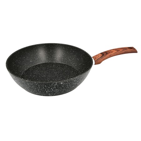 SARTEN ALUMINIO FORJADO ANTIADHERENTE Ø 28 X 7,5 CM. MANGO ENGOMADO / 5 CAPAS / ACABADO PIEDRA / APTA PARA TODO TIP
