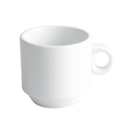 TAZA CORTADO IRIS 12 CLS. 6,5X6 CMS PORCELANA BLANCA