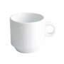 TAZA CORTADO IRIS 12 CLS. 6,5X6 CMS PORCELANA BLANCA
