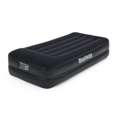 CAMA INFLABLE INDIVIDUAL CON BOMBA EXTERIOR 220 V. MEDIDAS: 191X97X46 CM.