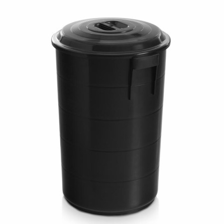 CUBO NEGRO 120 LTS. CON TAPA 74 CMS. ALTO