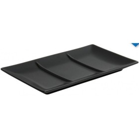 MING II NEGRO BANDEJA 3 COMPARTIMENTOS 30X20X2,5 CMS RECTANGULAR