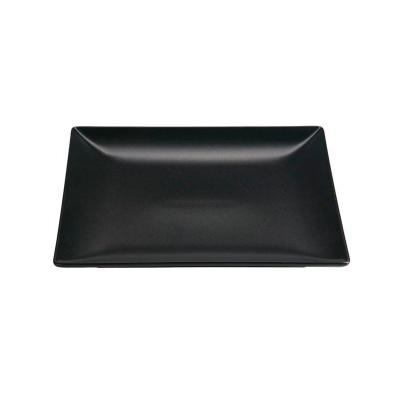 MING II NEGRO PLATO LLANO 24X24 B2977