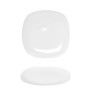 COK PLATO POSTRE CUADRADO EARTH BLANCO 20 CM CT12
