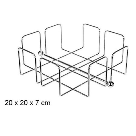 SERVILLETERO METAL 20X20X7 CMS. CROMADO