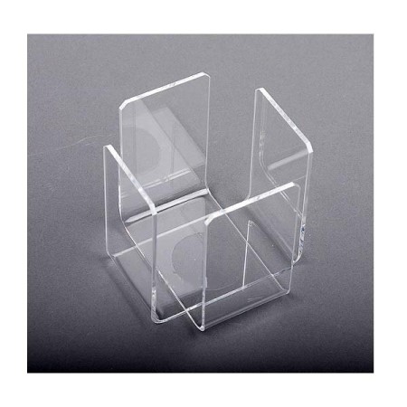 SERVILLETERO PVC TRANSPARENTE 20X20 ALTO 10,5X10 CMS H.