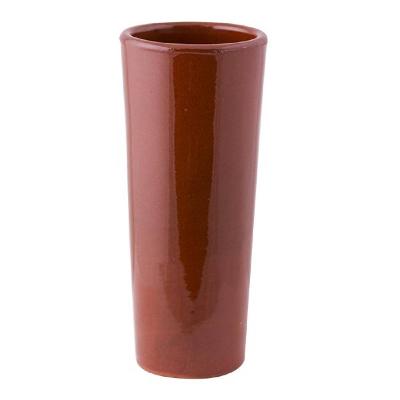 COK VASO TUBO ROJO LISO 33 CL CT12 VIDRIADO TOTAL