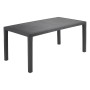 MESA RESINA RATTAN JOKER ANTRACITA 138X78X72 (ALT) CM.
