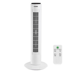 VENTILADOR MAURER TORRE 73 CM 3 VELOCIDADES. FUNCION OSCILANTE. CON TEMPORIZADOR Y MANDO A DISTANCIA.