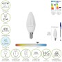BOMBILLA LED VELA ROSCA E14. 4,5 WATT. EQUIVALE A 35 WATT. 470 LUMENES. LUZ FIRA (6500º K.)