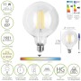 BOMBILLA LED FILAMENTO GLOBO E27. 11 WATT. EQUIVALE A 100 WATT. 1521 LUMENES. LUZ NEUTRA 4000º K.
