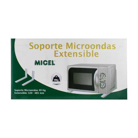 Soporte para microondas extensible blanco MICEL