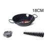 SARTEN HONDA ESMALTADA CON ASAS(PEROL) 18 CMS