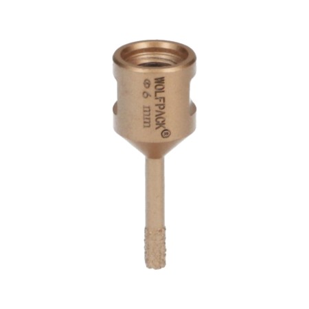 CORONA DIAMANTE PARA AMOLADORA Ø 6 MM. CONEXIÓN ROSCA M14. CORTE SECO
