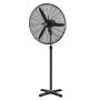 VENTILADOR PIE Ø 70 X195 CM. NEGRO 190 W. OSCILACIÓN AUTOMATICA, ALTURA REGULABLE, CABEZAL INCLINABLE, BASE ESTABLE