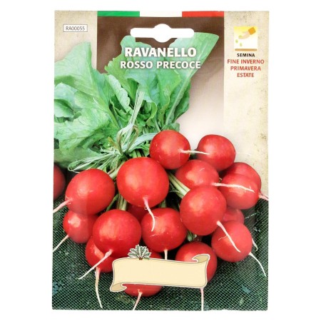 SEMILLAS RABANO ROJO TEMPRANO (8 GRAMOS) SEMILLAS VERDURAS, HORTICULTURA, HORTICOLA, SEMILLAS HUERTO.