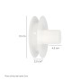 DISCO PLASTICO COMPACTO PARA PERSIANAS. RODAMIETO 120X40 MM. PARA CINTAS HASTA 20 MM.