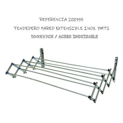 TENDEDERO PARED EXTENSIBLE INXIDABLE 7 MTS.