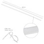 BRIDA NYLON 100%. COLOR BLANCO / NATURAL 7,5 X 450 MM. 100 PIEZAS. ABRAZADERA PLASTICO, ORGANIZADOR CABLES, ALTA RE