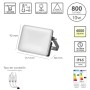 FOCO LED PLANO POTENCIA 10 WATT.800 LUMENES. LUZ BLANCA 4000ºK PROTECCIÓN IP65. CUERPO ALUMINIO. FOCO EXTERIORES / 