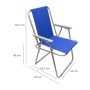 SILLA PLAYA METAL AZUL 54X54X79,5 (ALT) CM.