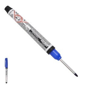 ROTULADOR MARCADOR PUNTA LARGA AZUL, MARCADOR AGUJEROS PROFUNDOS, MARCADOR ZONAS DIFICIL ACCESO, TRAZADOR, ROTULADO