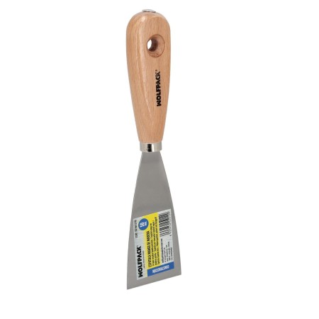 ESPATULA MANGO MADERA HOJA ACERO 50 MM. ESPATULA YESO, ESPATULA PINTOR, ESPATULA MASILLAS, ESPATULA PLADUR, ETC.