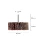 ABANICO LIJA GRANO 120 MEDIDA Ø 80 X 30 MM. DISCO ABRASIVO LAMINAS, RUEDAS MIL HOJAS, RUEDAS ABRASIV