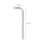 LLAVE TORX INVIOLABLE LARGA ACERO CROMO VANADIO PROFESIONAL T40 MM. LLAVE ESTRELLA, LLAVE ALLEN ESTRELLA