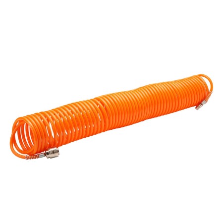 MANGUERA ESPIRAL AIRE COMPRIMIDO  15 METROS ADAPTADOR RÁPIDO.