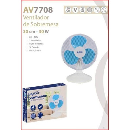 VENTIADOR DE SOBREMESA 30 CMS - 30 WATIOS AVANT
