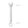 LLAVE COMBINADA PLUS 36X36 ACERO CROMO VANADIO DIN 3113. LLAVE DOBLE BOCA, LLAVE FIJA, LLAVE ESTRELLA