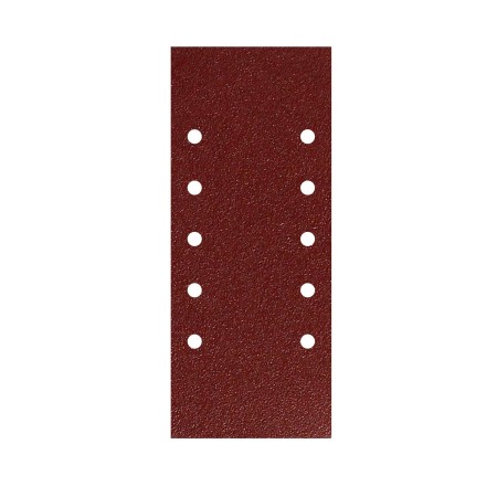 LIJA RECAMBIO CON VELCRO 115X280 MM. CON AGUJEROS GRANO  120 (10 PIEZAS)