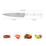 CUCHILLO HUSKY COCINA 13 CM. HOJA ACERO INOXIDABLE, CUCHILLO CARNE, CUCHILLO PESCADO, CUCHILLO CHEF, MANGO ERGONOMI