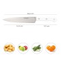 CUCHILLO HUSKY VERDURAS 17 CM. HOJA ACERO INOXIDABLE, CUCHILLO VERDURAS, CUCHILLO CORTAR VERDURAS MANGO ERGONOMICO 