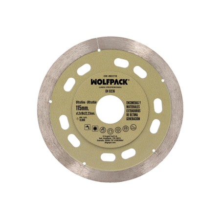 DISCO DIAMANTE Ø 115 MM. MATERIALES DE ULTIMA GENERACIÓN. SEGMENTO DE 10 MM.