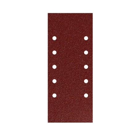 LIJA RECAMBIO CON VELCRO 115X280 MM. CON AGUJEROS GRANO  80 (10 PIEZAS)