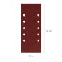 LIJA RECAMBIO CON VELCRO 115X280 MM. CON AGUJEROS GRANO  80 (10 PIEZAS)