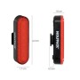 LUZ LED TRASERA PARA BICICLETA / PATINETE 100 LUMENES (4 MODOS) BATERIA RECARGABLE USB
